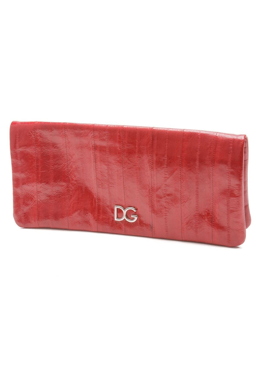 Eel Clutch Bag - Red
