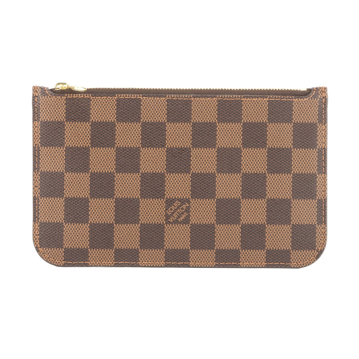 L*V Damier Ebene Neverfull Pouch Purse Clutch  (Pre Owned)