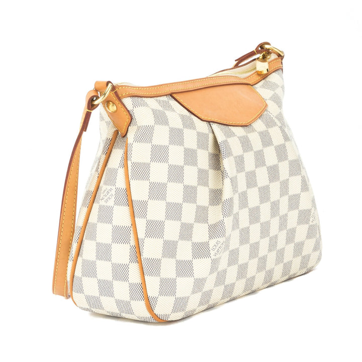 L*V Damier Azur Siracusa PM Bag (Pre Owned)