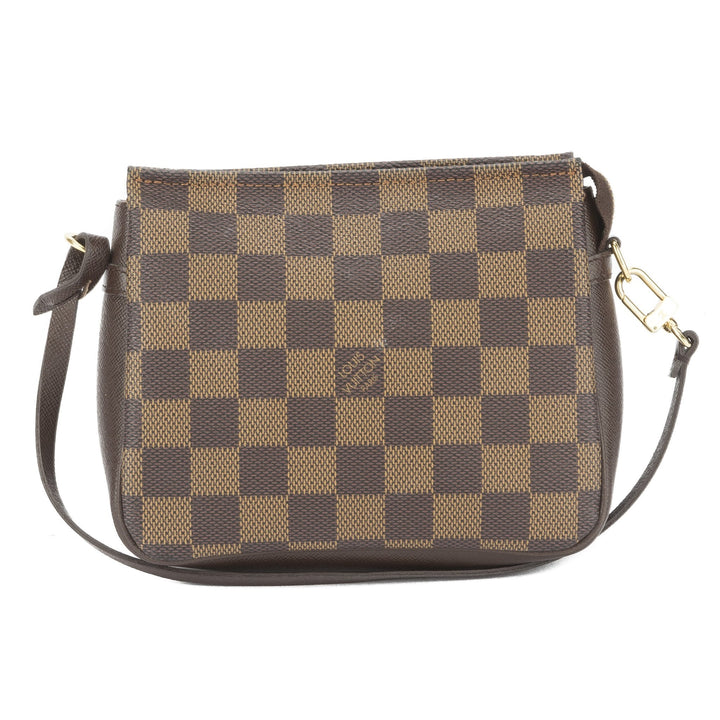 L*V Damier Ebene Trousse make-up Cosmetic Pouch (Pre Owned)