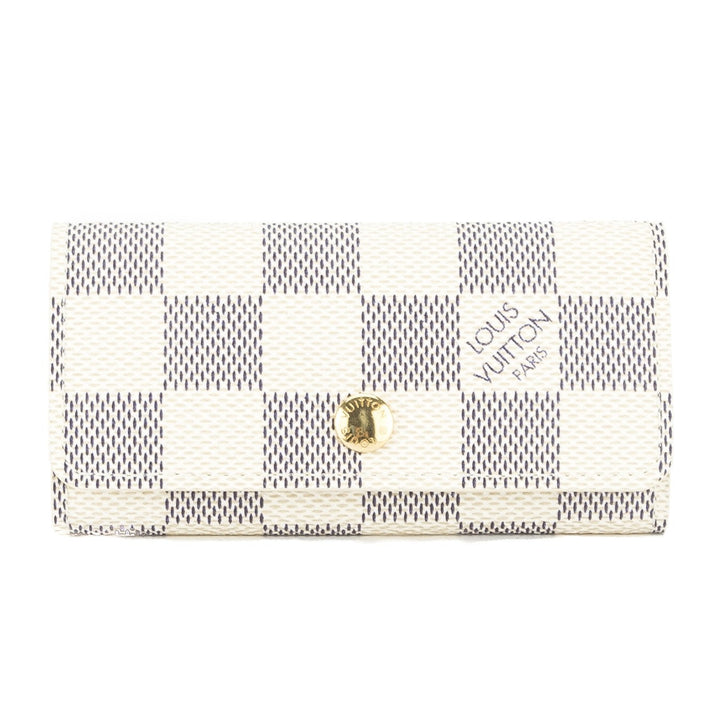 L*V Damier Azur Multicles 4-key Case (Pre Owned)