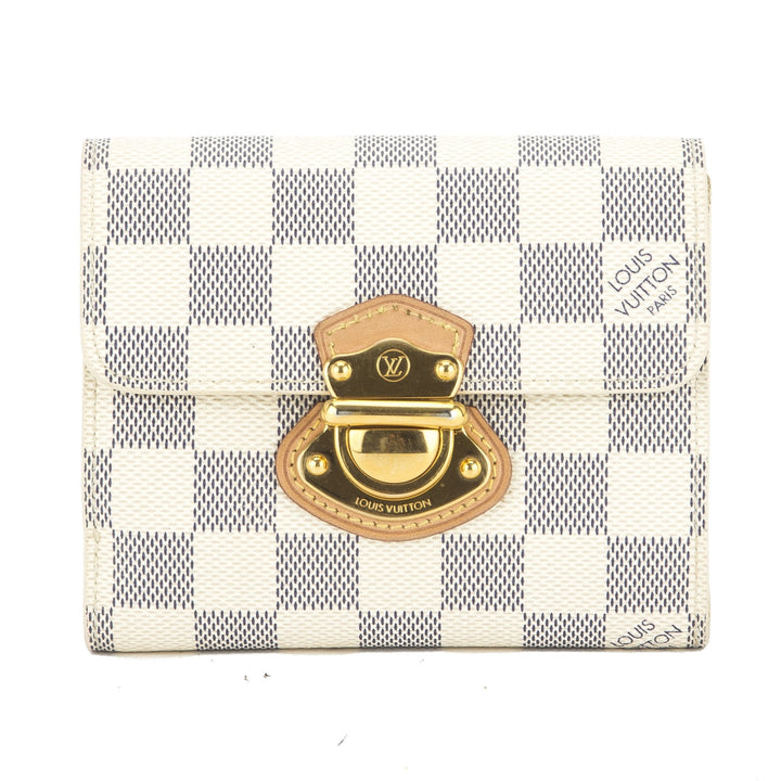 L*V Damier Azur Portefeuille Koala Wallet (Pre Owned)