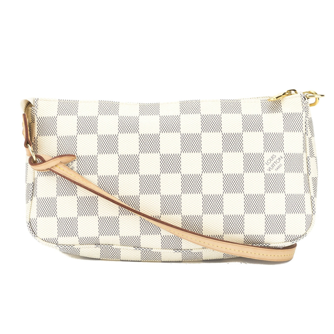 L*V Damier Azur Pochette Bag (Pre Owned)