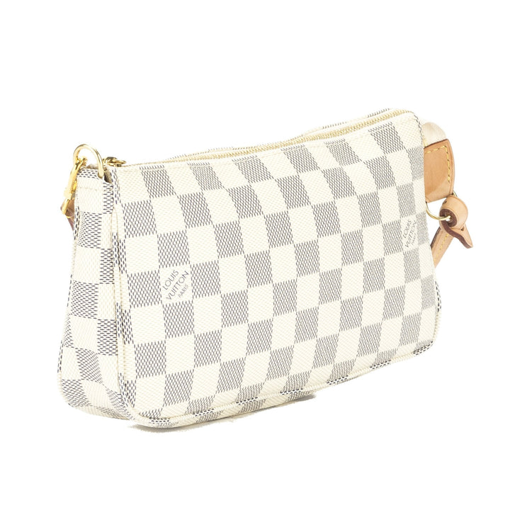 L*V Damier Azur Pochette Bag (Pre Owned)