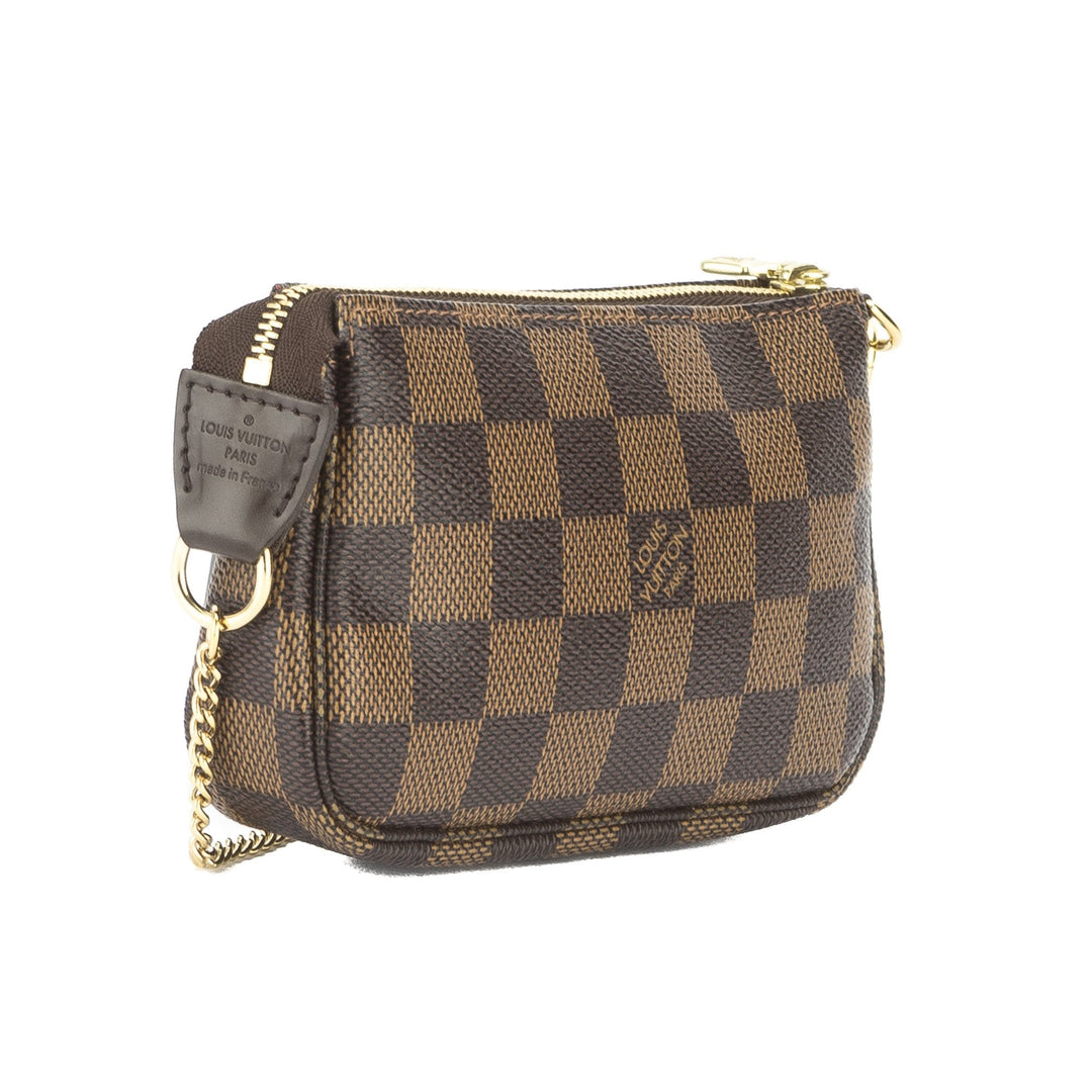 L*V Damier Ebene Mini Pochette Trunks and Bags (Pre Owned)