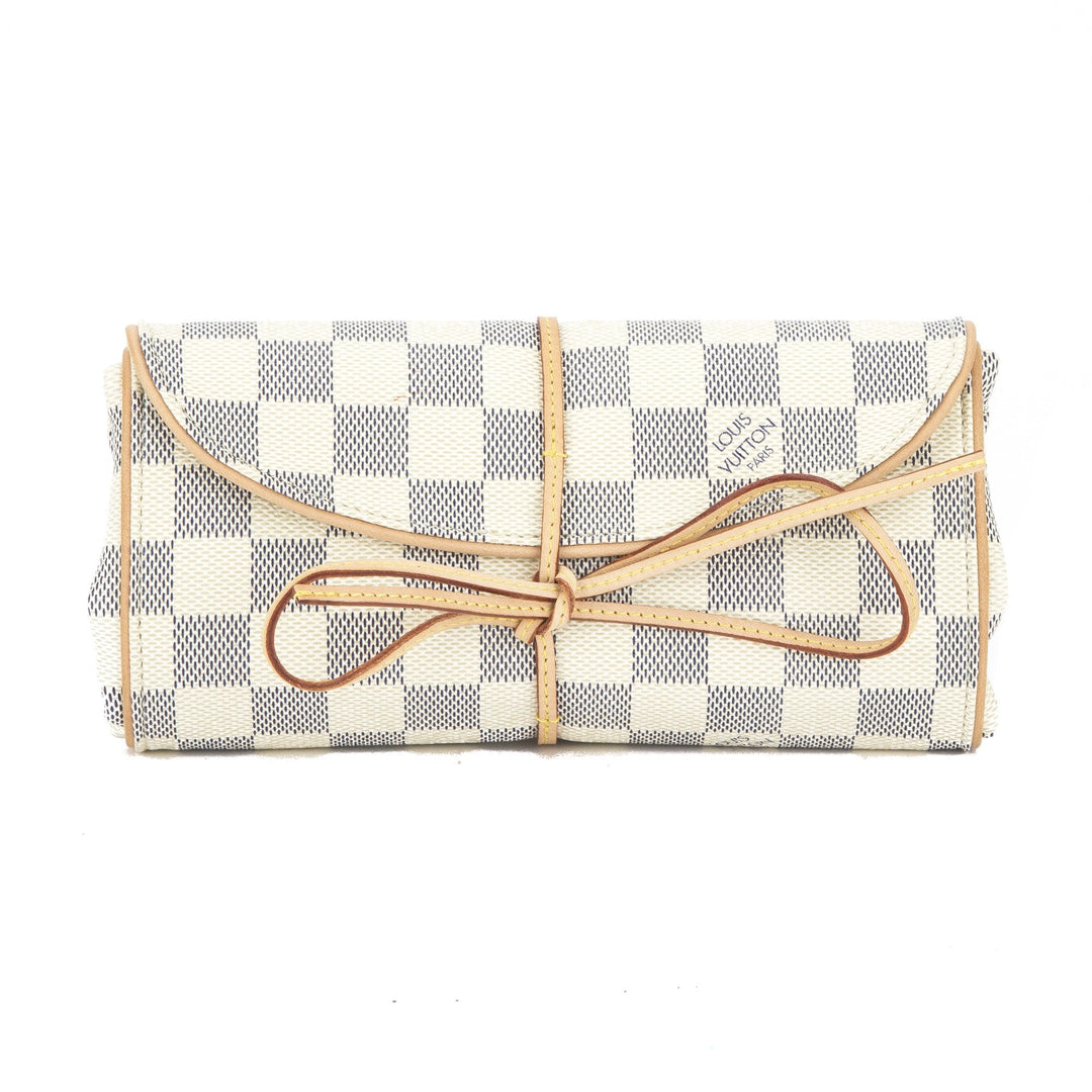 L*V Damier Azur Foldable Jewellery Pouch (Indistinguishable)