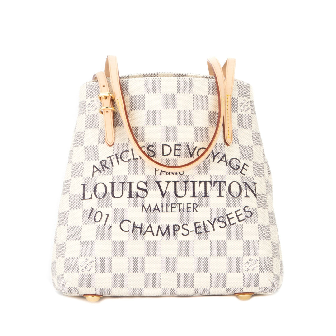L*V Damier Azur 101 Champs-Elysees Cabas PM Tote (Pre Owned)