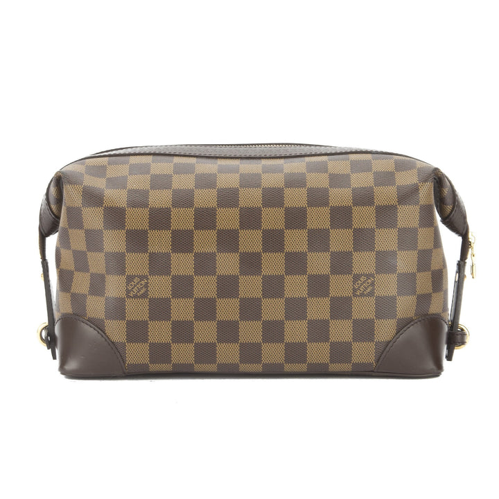 L*V Damier Ebene Trouse Vaslav Cosmetic Case (Indistinguishable  Pre-Owned)