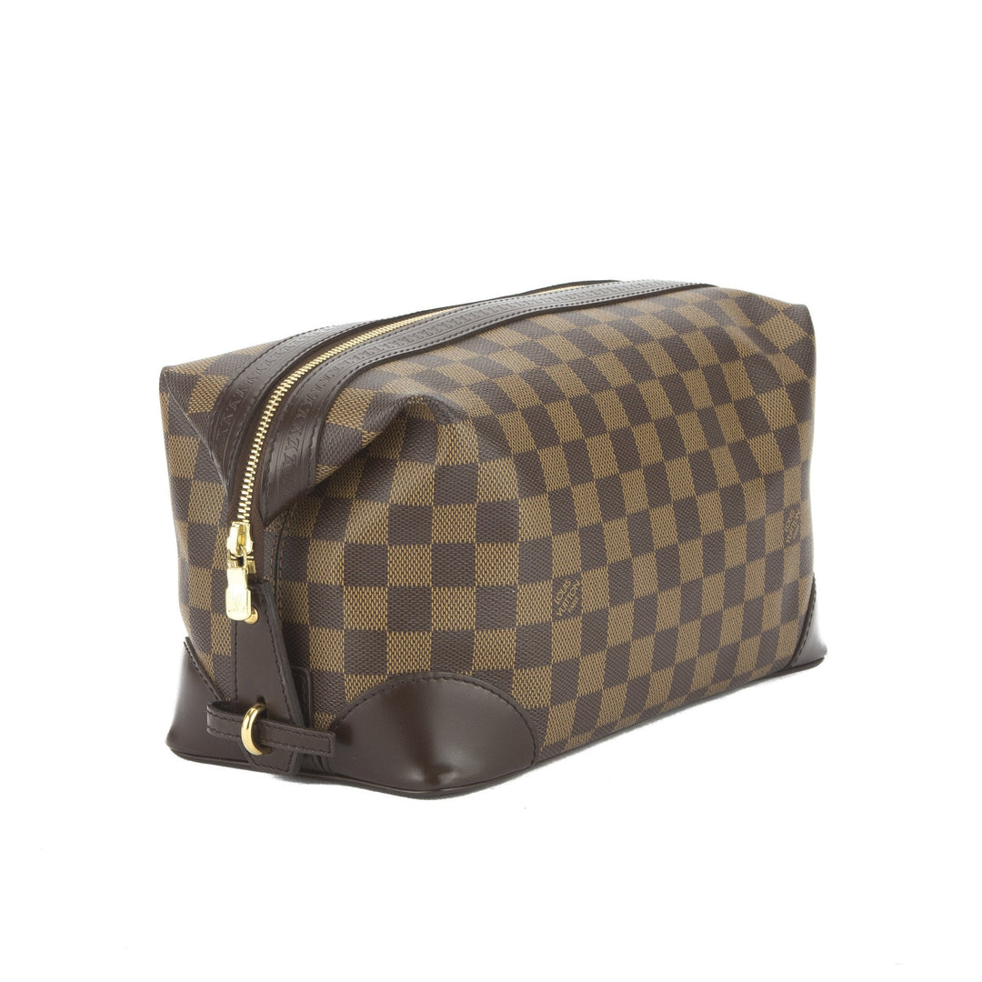 L*V Damier Ebene Trouse Vaslav Cosmetic Case (Indistinguishable  Pre-Owned)
