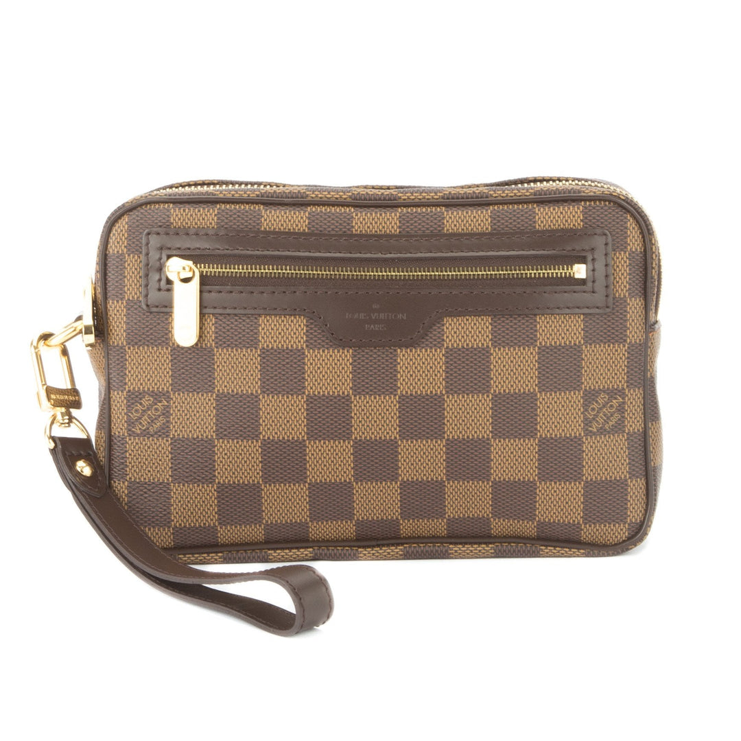 L*V Damier Ebene Macao Clutch Bag (Pre Owned)