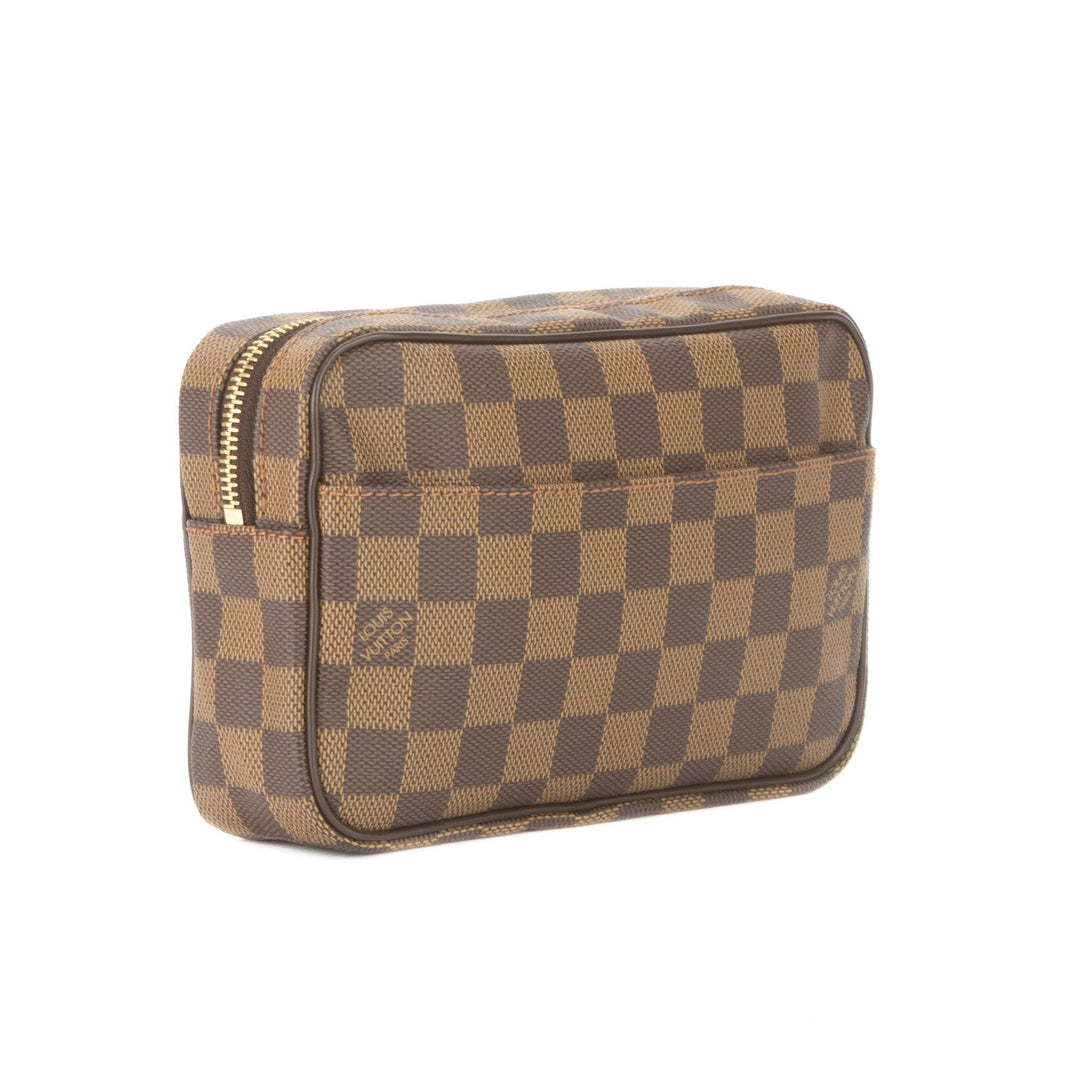 L*V Damier Ebene Macao Clutch Bag (Pre Owned)