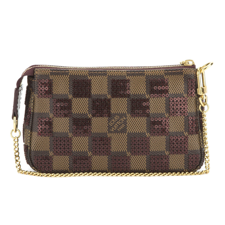 L*V Damier Paillettes Mini Pochette Bag (Pre Owned)