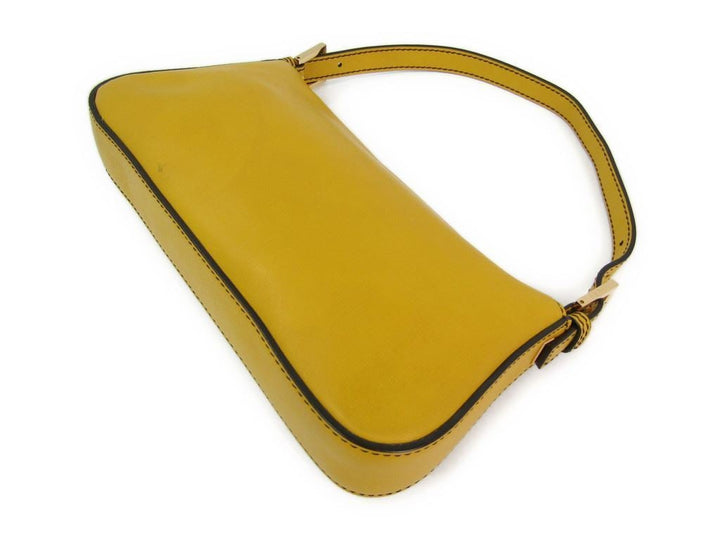 Fendi Yellow Leather Baguette Bag (SHA13914)