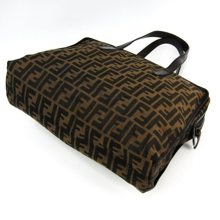 Fendi Brown Zucca Shoulder Bag (SHA-12405)