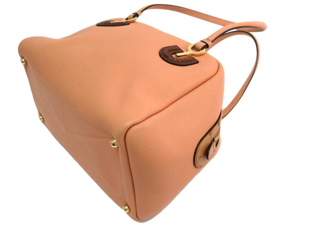 Loewe Coral Pink Leather Tote (SHA-42812)