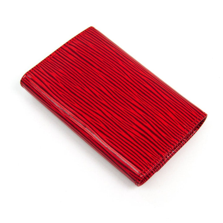L*V Red Epi Leather 6 Key Holder (SHA-14494)