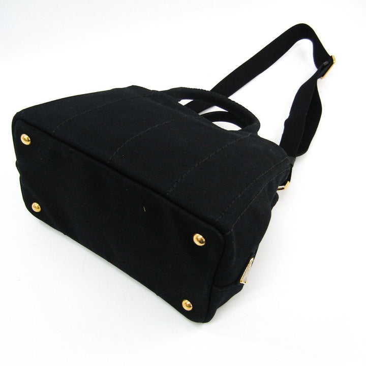Prada Black Canvas Kanapa 2-Way Tote (SHA-12007)