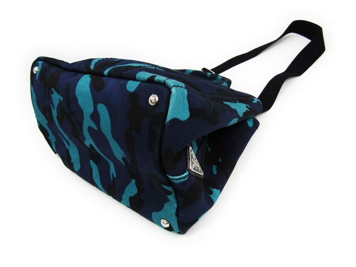 Prada Camouflage Denim Canapa Tote (SHA-11665)