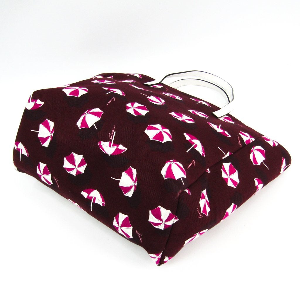 G*G Burgundy Parasol Canvas Tote Bag (SHA14528)