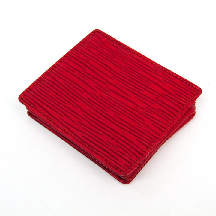 L*V Castillian Red Epi Boite Coin Case (SHA25322)