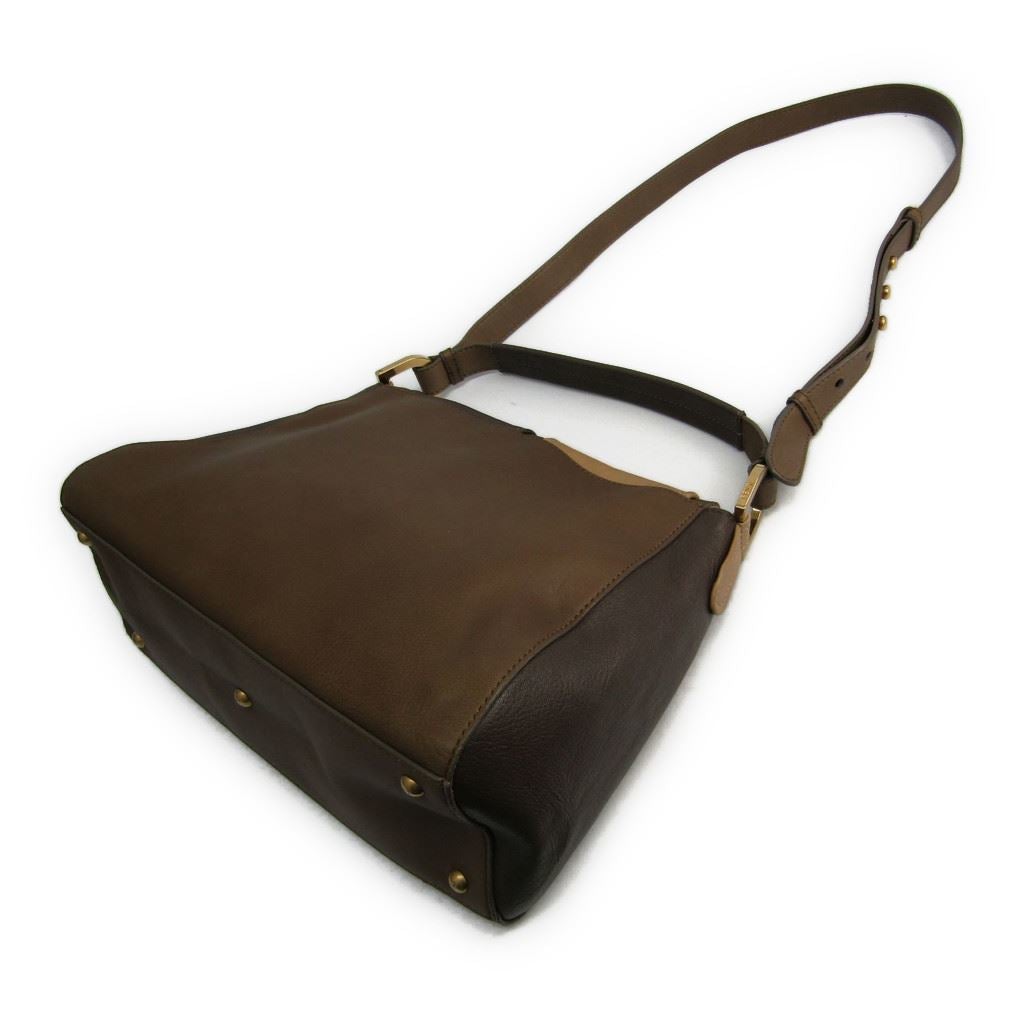 Fendi BiColor Leather New Silvana Shoulder Bag (SHA-10397)