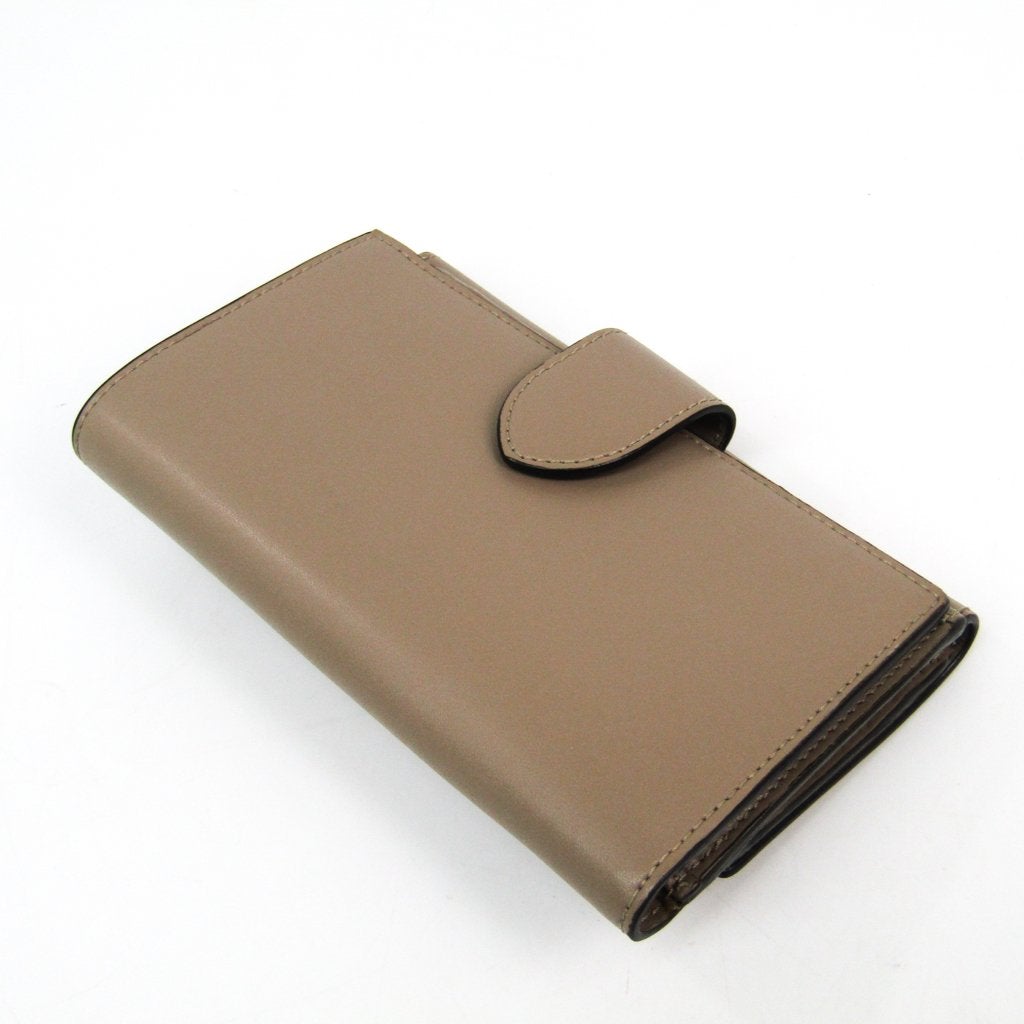 Fendi Gray Leather Bi Fold Wallet (SHA-14426)