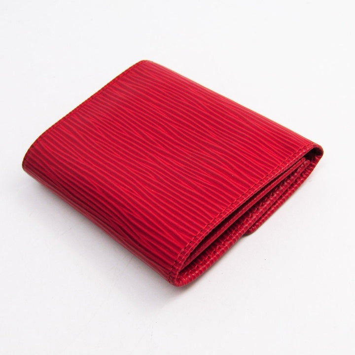 L*V Red Epi Leather Coin Wallet Compact (SHA-27953)