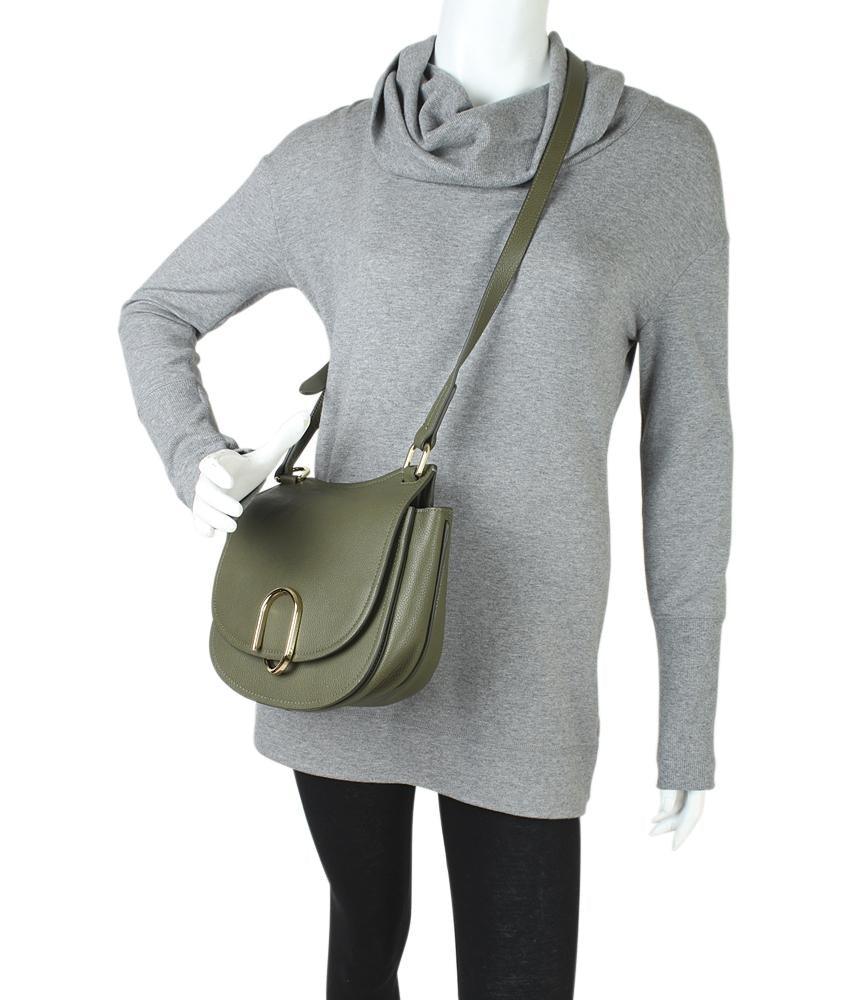 3.1 Phillip Lim Alix Saddle Green Leather Crossbody Bag