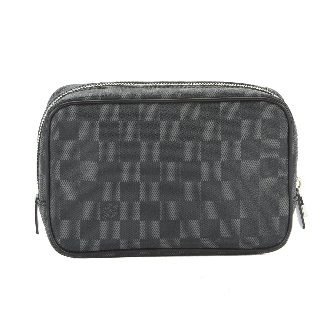 L*V  Damier Graphite Trousse PM Bag (Pre Owned)
