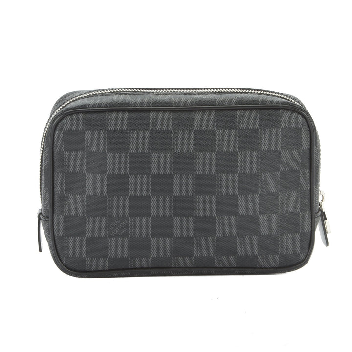 L*V  Damier Graphite Trousse PM Bag (Pre Owned)