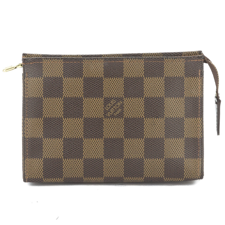 L*V Damier Ebene Poche Toilette 15 Cosmetic Pouch (Indistinguishable)