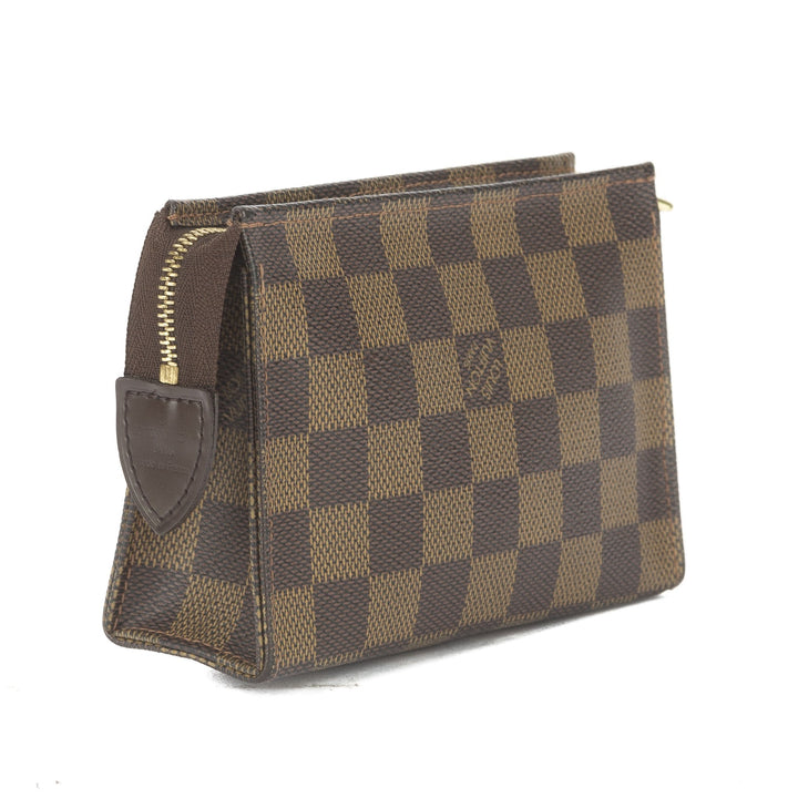 L*V Damier Ebene Poche Toilette 15 Cosmetic Pouch (Indistinguishable)