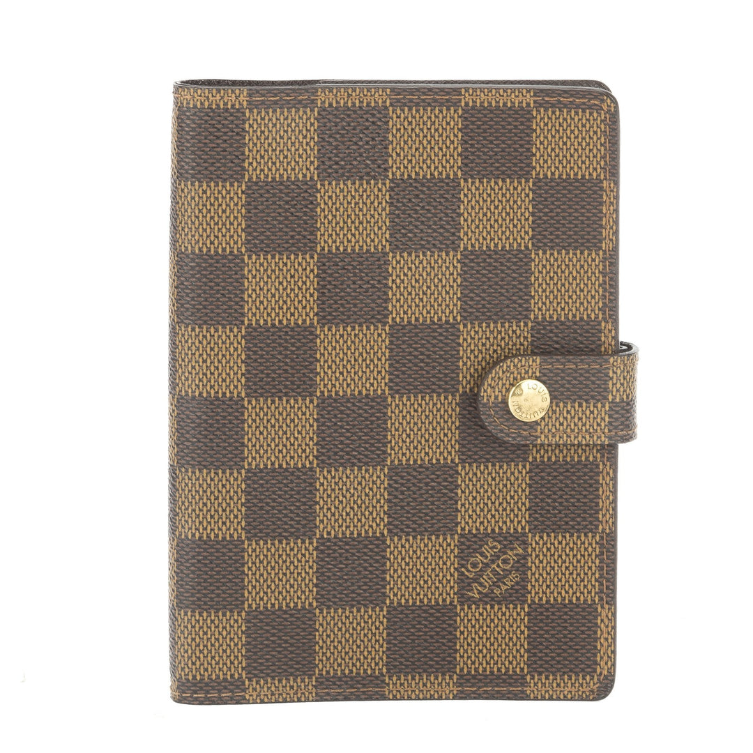 L*V Damier Ebene Agenda PM Day Planner Cover (Pre Owned)