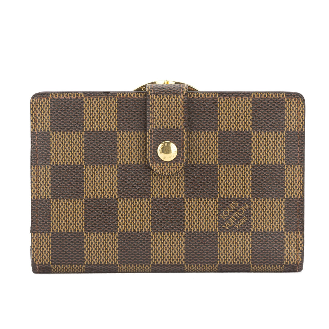 L*V Damier Ebene Vienne Purse Wallet (Pre Owned)