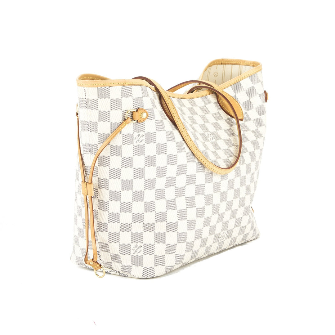 L*V Damier Azur Neverfull MM Bag (Pre Owned)