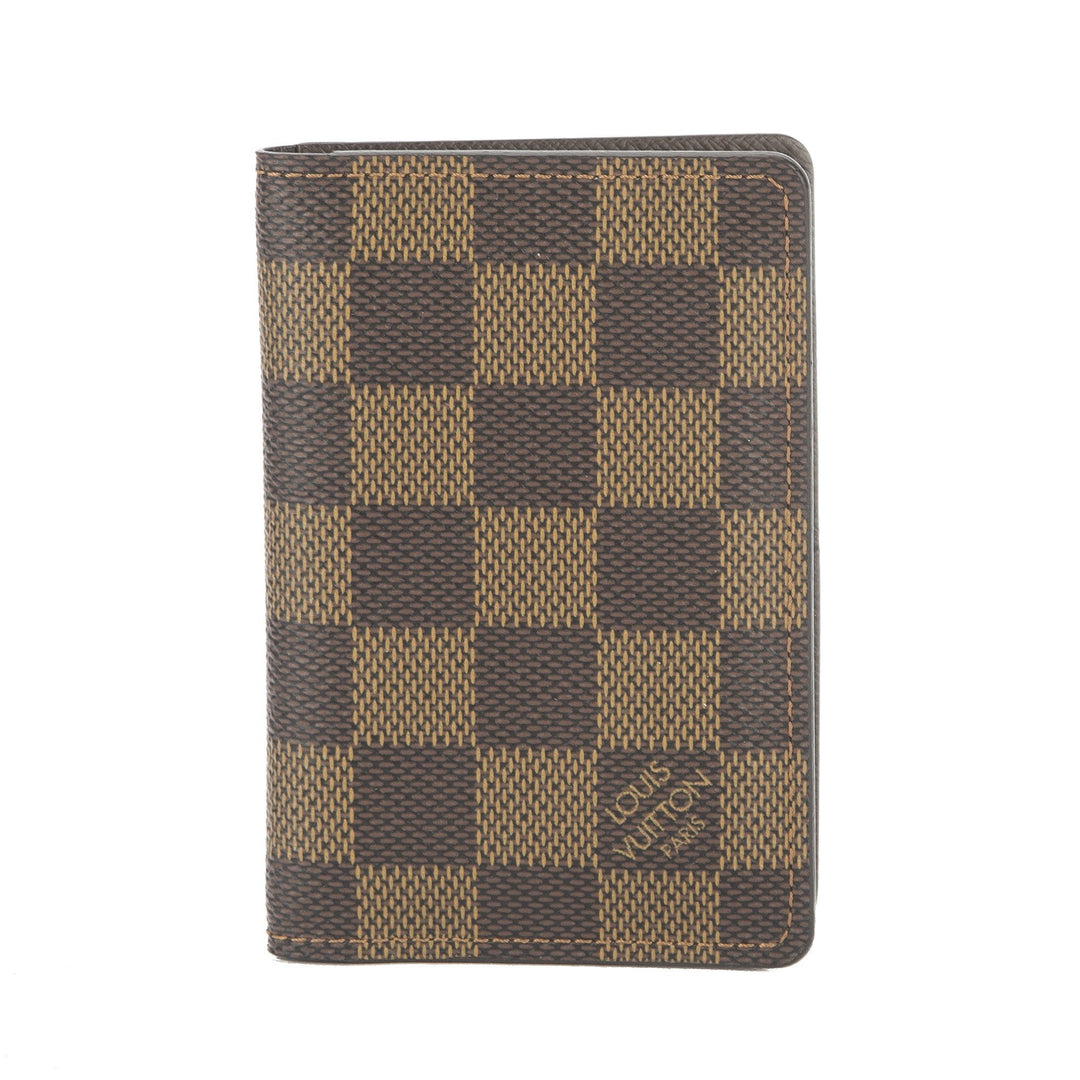 L*V Damier Ebene Card Case Organizer Du Posh (Pre Owned)