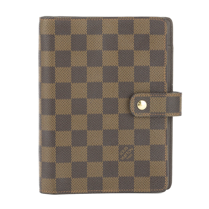L*V Damier Ebene Agenda MM Day Planner Cover (Pre Owned)