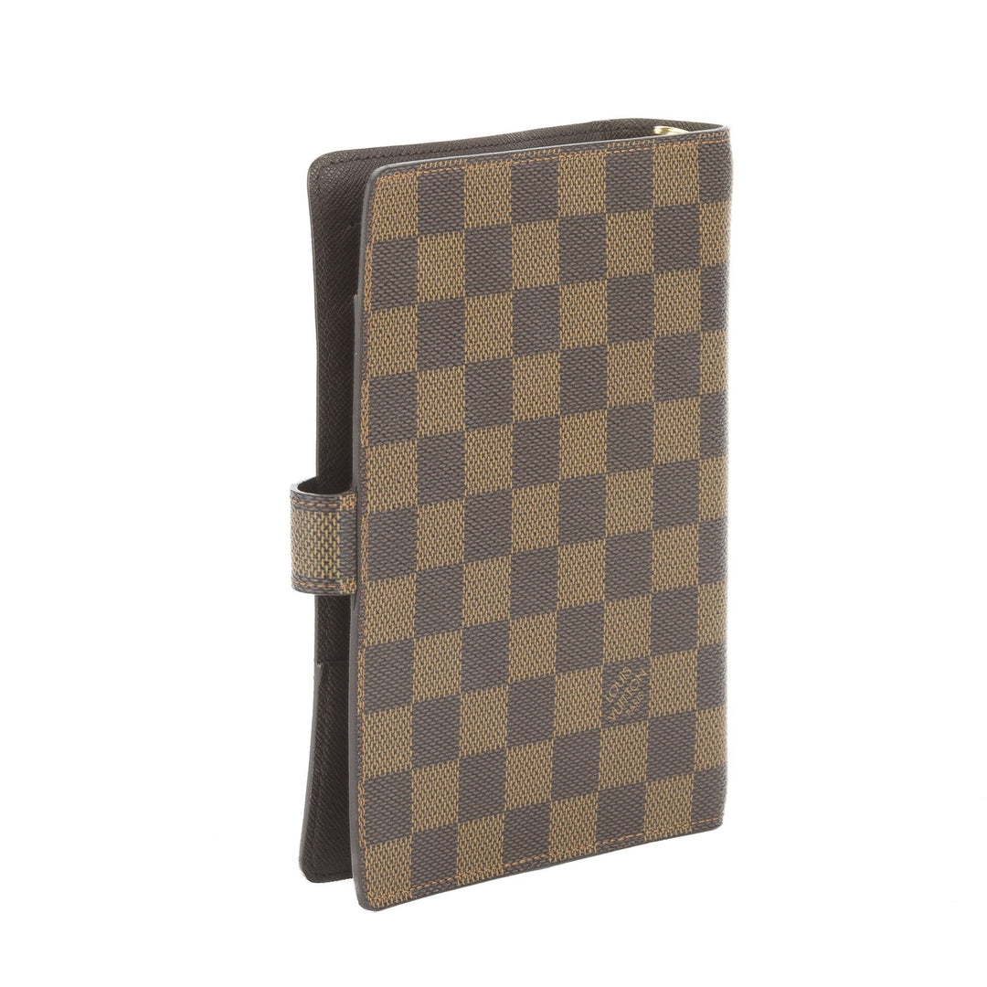 L*V Damier Ebene Agenda MM Day Planner Cover (Pre Owned)