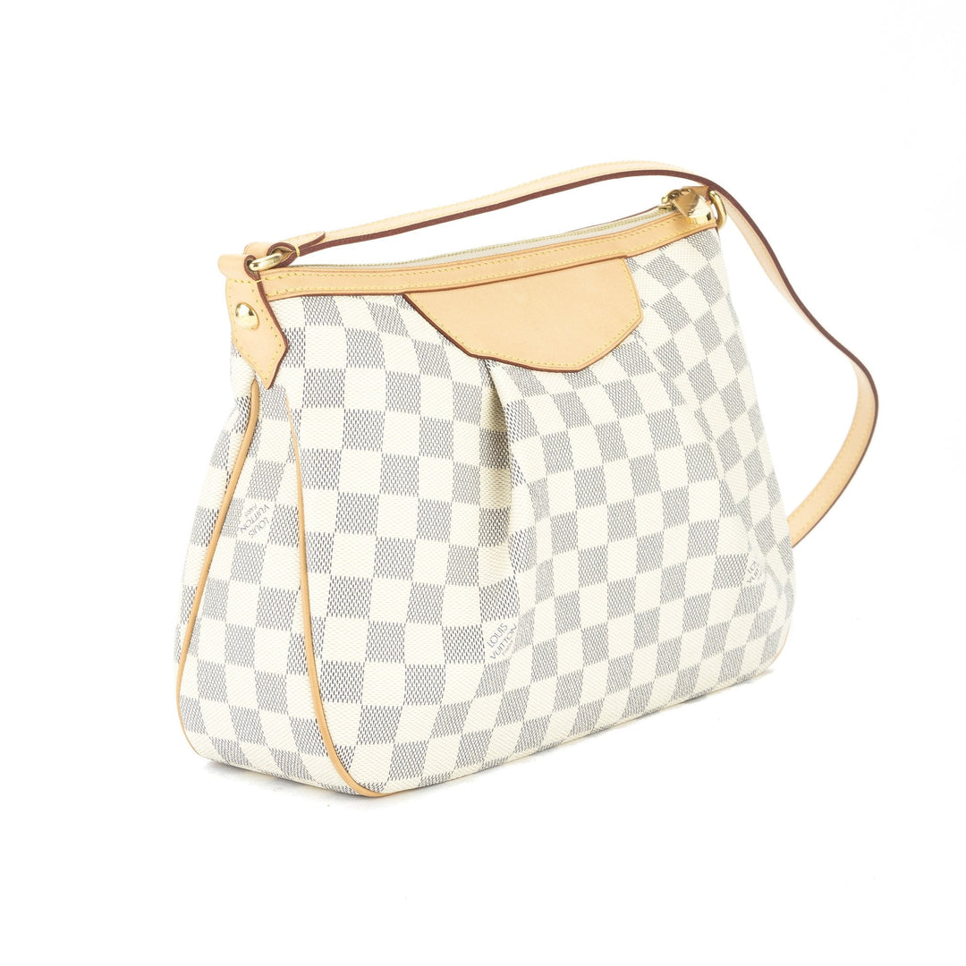 L*V Damier Azur Siracusa PM Bag (Pre Owned)