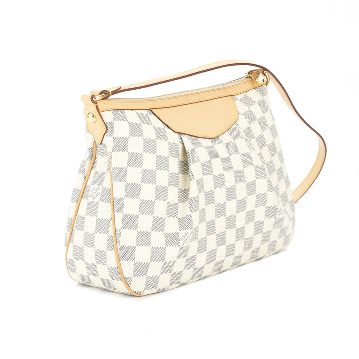 L*V Damier Azur Siracusa PM Bag (Pre Owned)