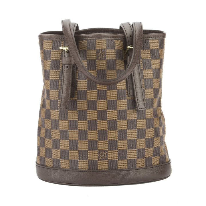 L*V Damier Ebene Marais Bucket Bag (Pre Owned)