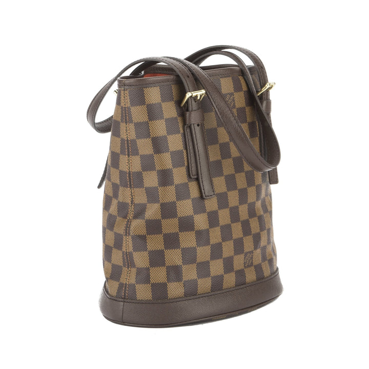 L*V Damier Ebene Marais Bucket Bag (Pre Owned)