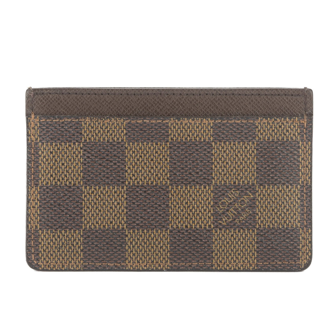 L*V Damier Ebene Porte Cartes Simple Card Holder  (Pre Owned)
