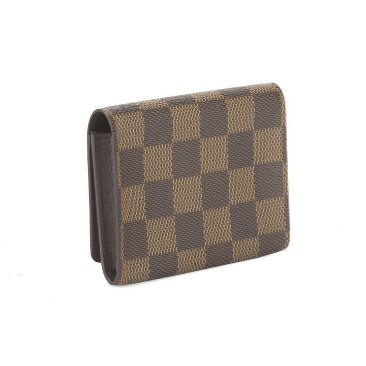 L*V Damier Ebene Enveloppe Cartes De Visite Card Case (Pre Owned)