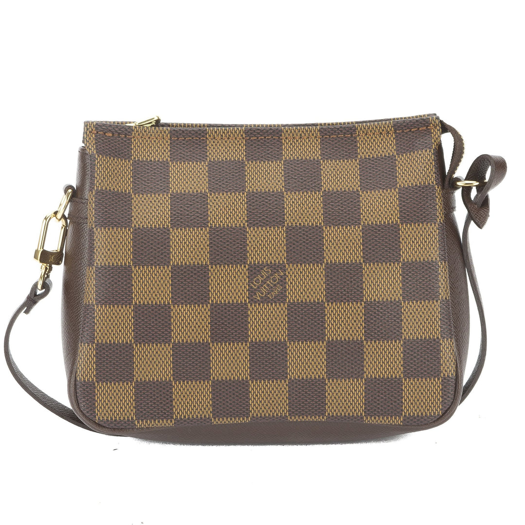 L*V Damier Ebene Trousse Cosmetic Tote Bag (Pre Owned)