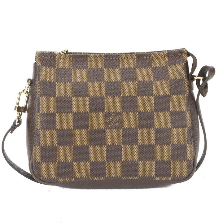 L*V Damier Ebene Trousse Cosmetic Tote Bag (Pre Owned)