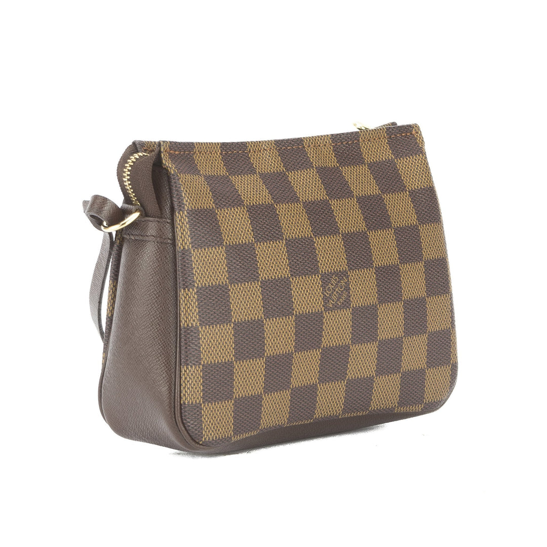 L*V Damier Ebene Trousse Cosmetic Tote Bag (Pre Owned)