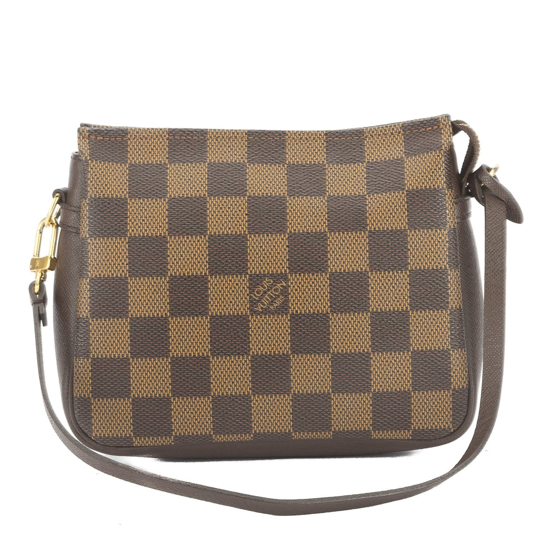 L*V Damier Ebene Trousse Cosmetic Tote Bag (Pre Owned)