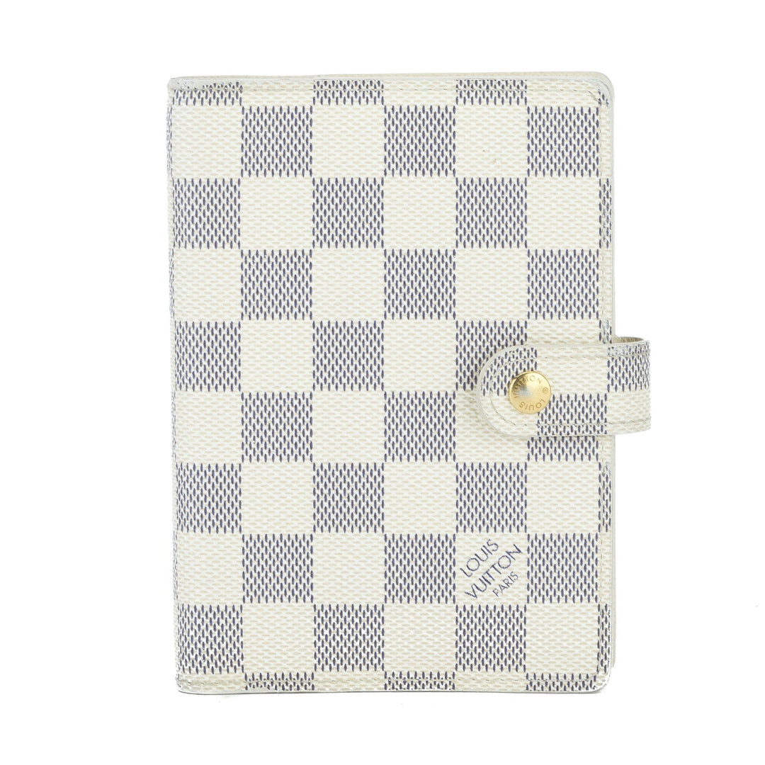 L*V Damier Azur Agenda PM Day Planner Cover (Pre Owned)