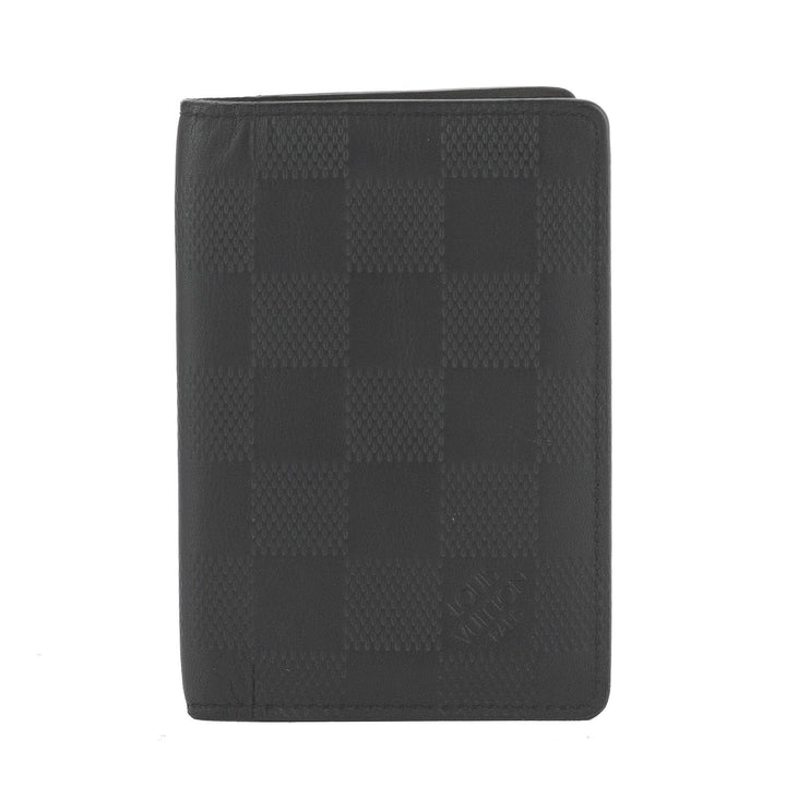 L*V Onyx Damier Infini Organizer Du Posh Card Case (Pre Owned)